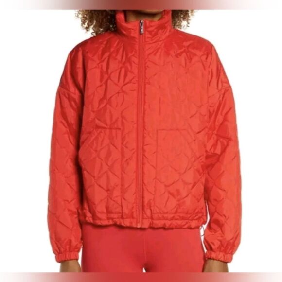 Zella Red Bomber Jacket - Picture 1 of 10